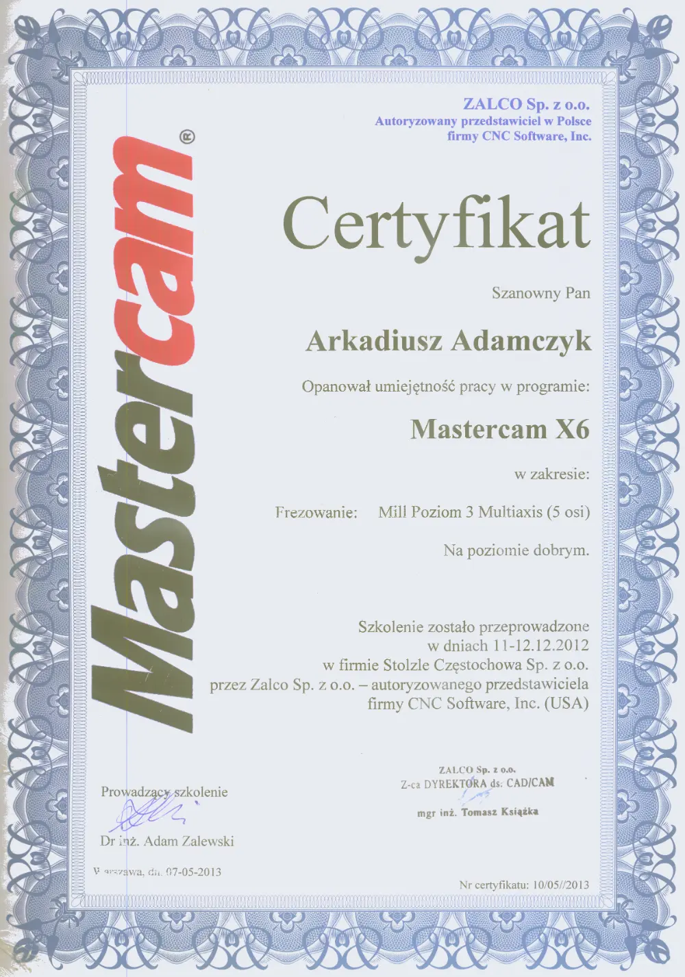 Mastercam X6-2026: Mill Level 3 Multiaxis (5-osi)